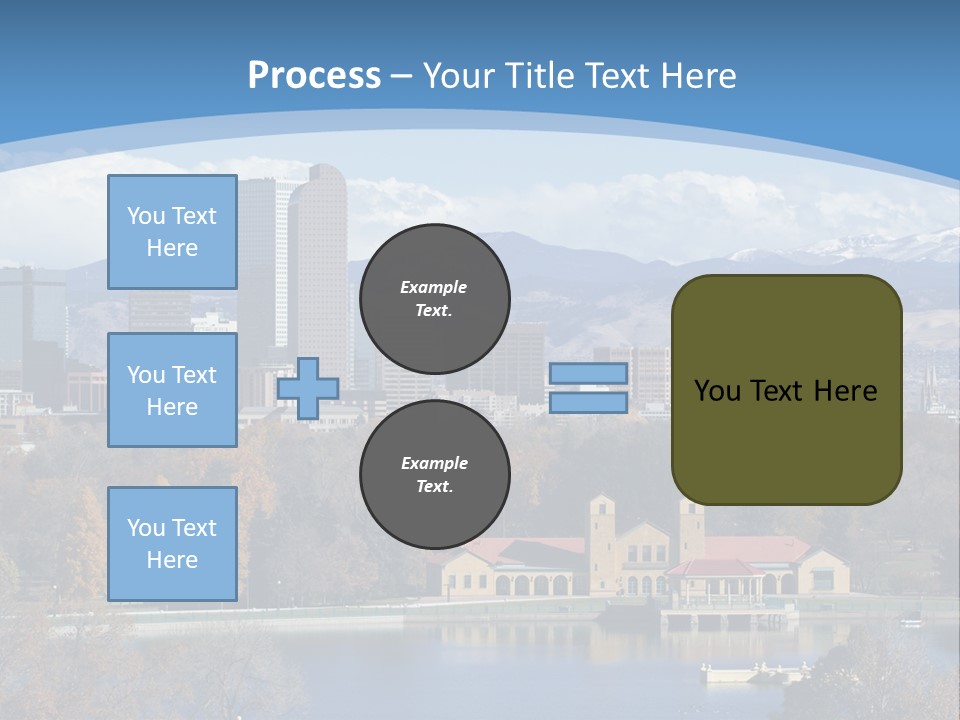 Wave Scenic Rocky Mountains PowerPoint Template