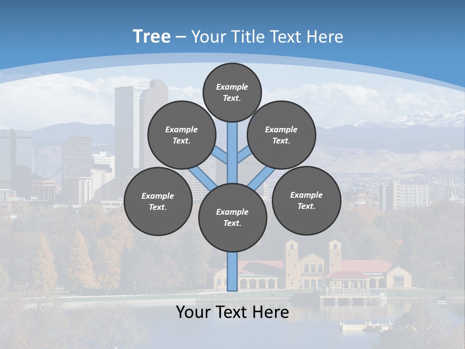 Wave Scenic Rocky Mountains PowerPoint Template