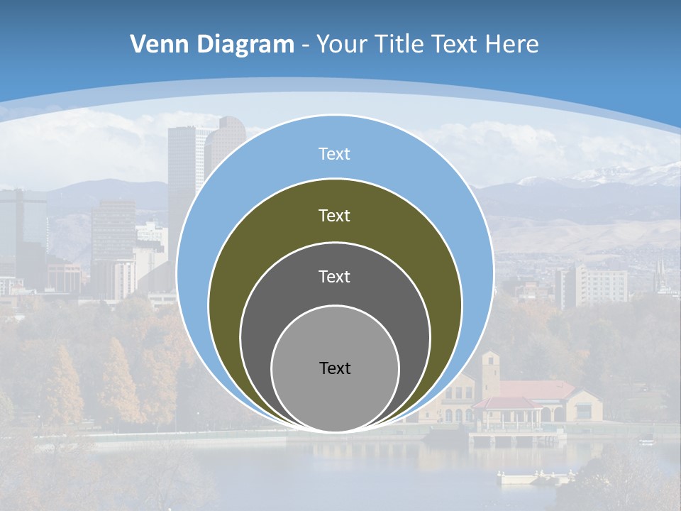 Wave Scenic Rocky Mountains PowerPoint Template