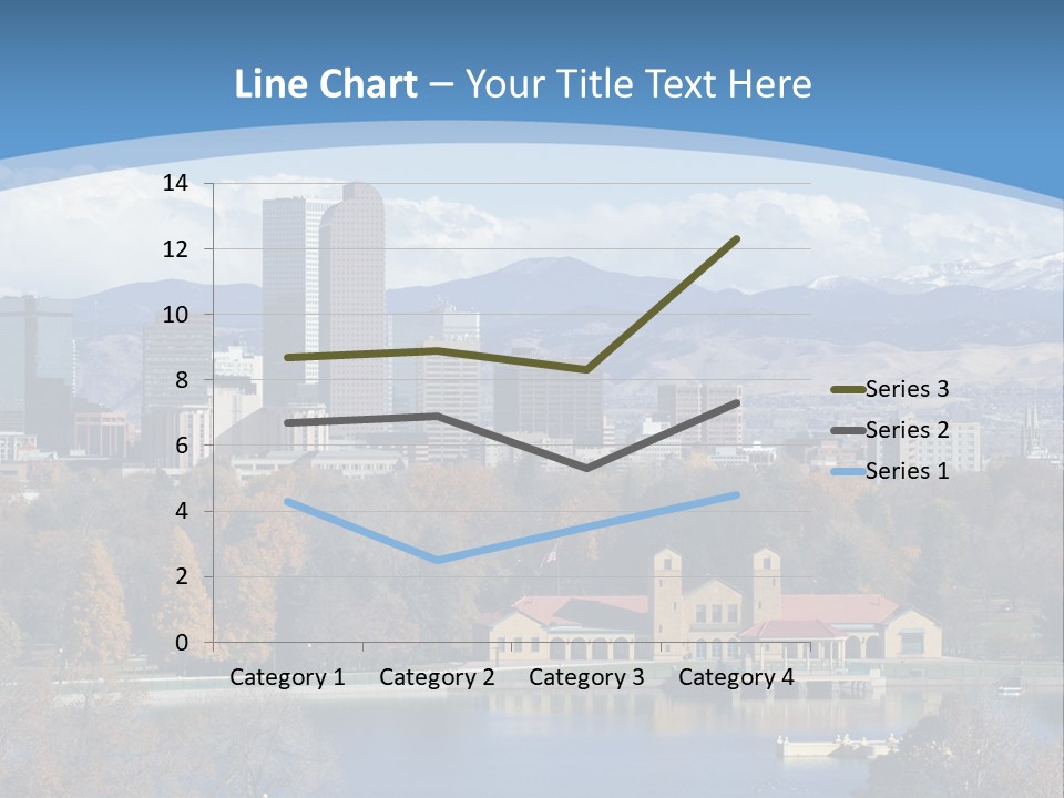 Wave Scenic Rocky Mountains PowerPoint Template