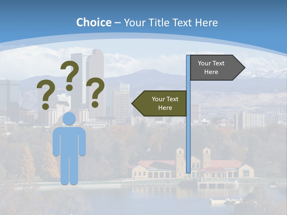 Wave Scenic Rocky Mountains PowerPoint Template