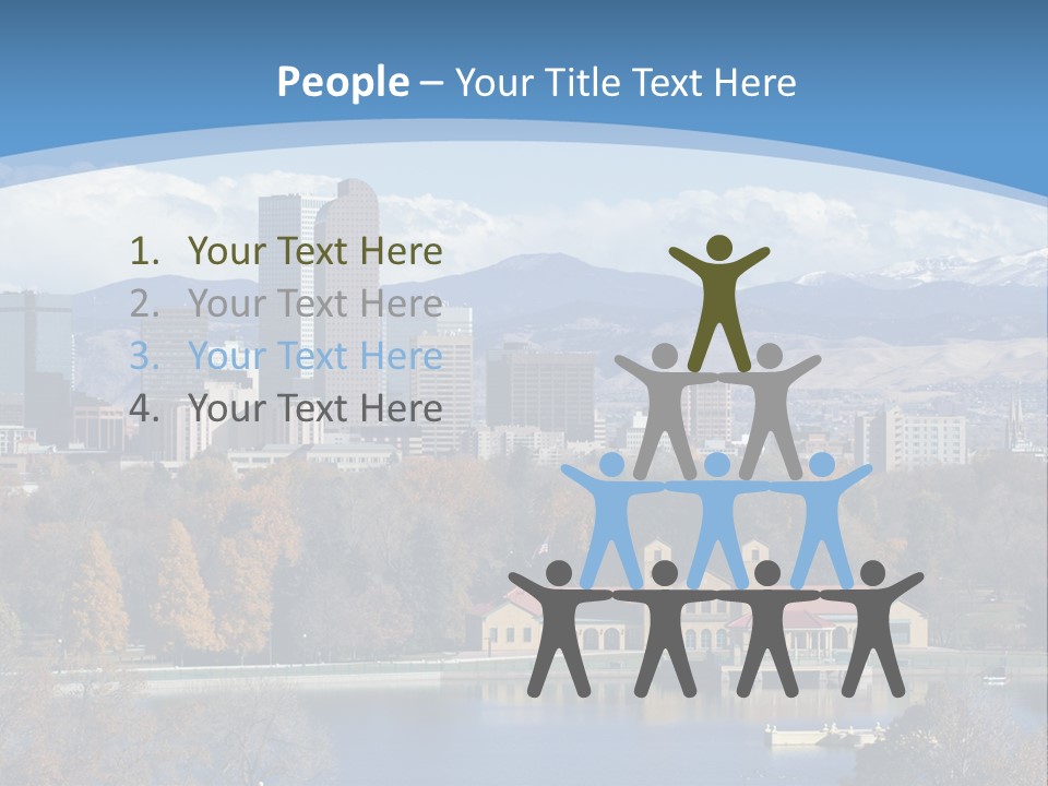 Wave Scenic Rocky Mountains PowerPoint Template