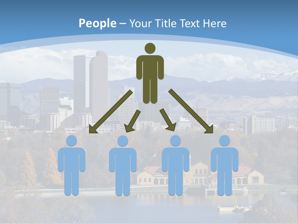 Wave Scenic Rocky Mountains PowerPoint Template