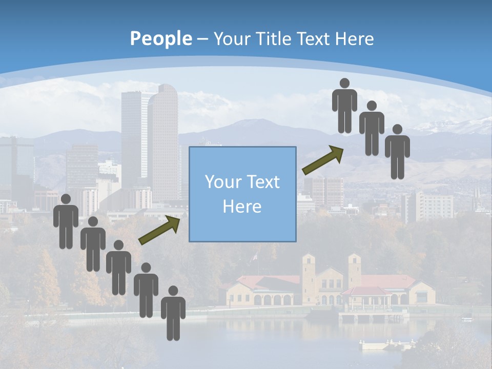 Wave Scenic Rocky Mountains PowerPoint Template