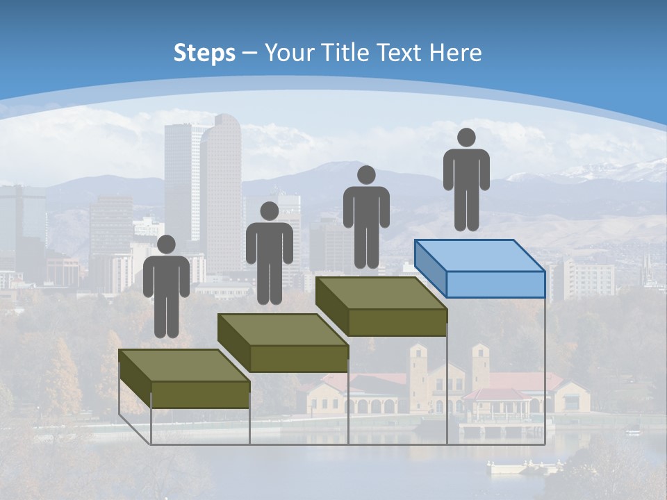 Wave Scenic Rocky Mountains PowerPoint Template