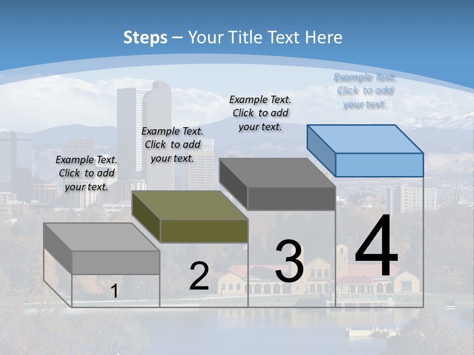 Wave Scenic Rocky Mountains PowerPoint Template