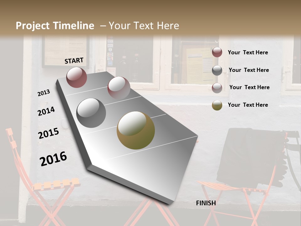 Color Stock Exchange View PowerPoint Template