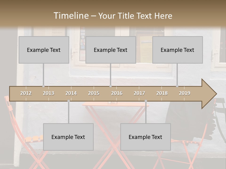Color Stock Exchange View PowerPoint Template