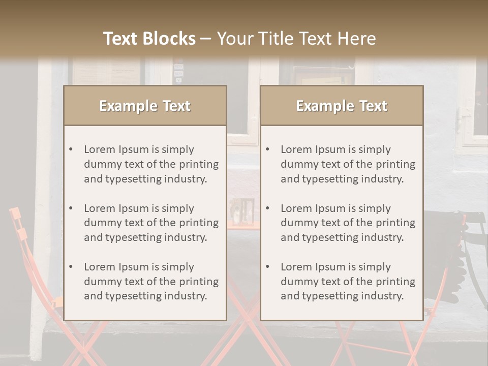 Color Stock Exchange View PowerPoint Template