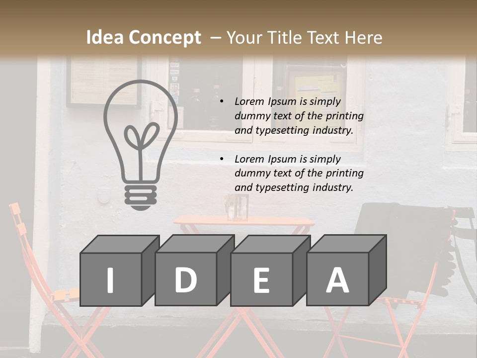Color Stock Exchange View PowerPoint Template