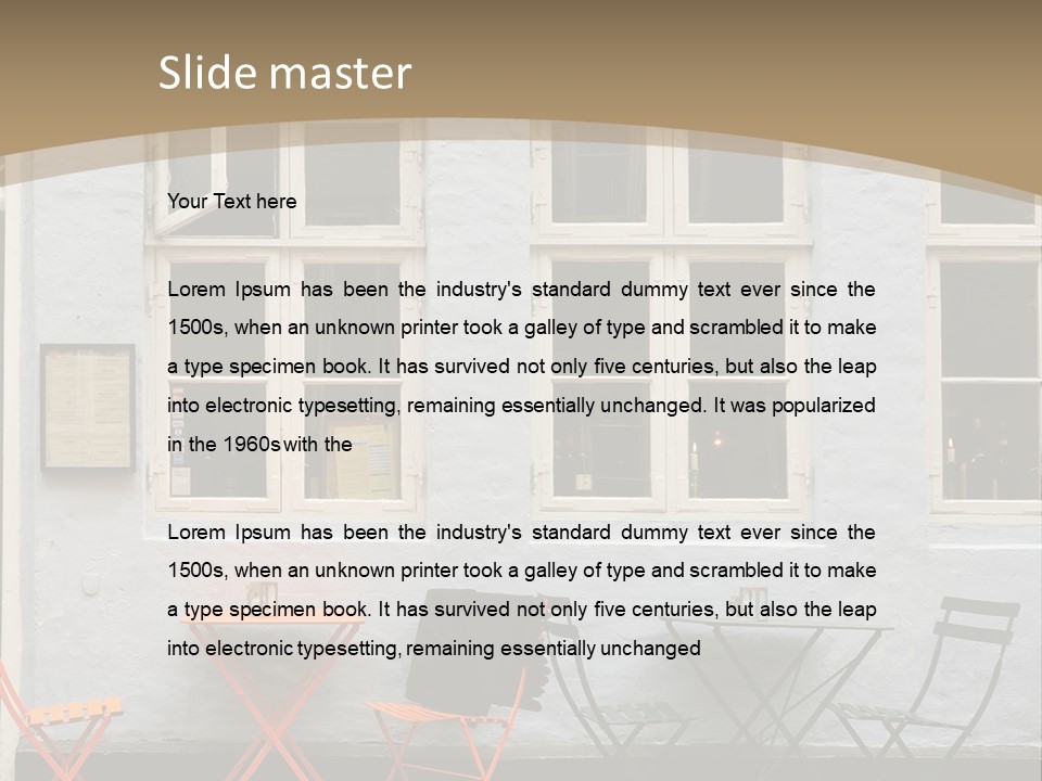 Glass Customers Person PowerPoint Template