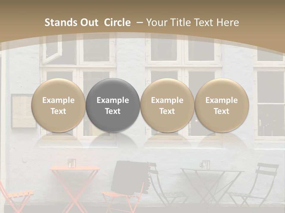 Glass Customers Person PowerPoint Template