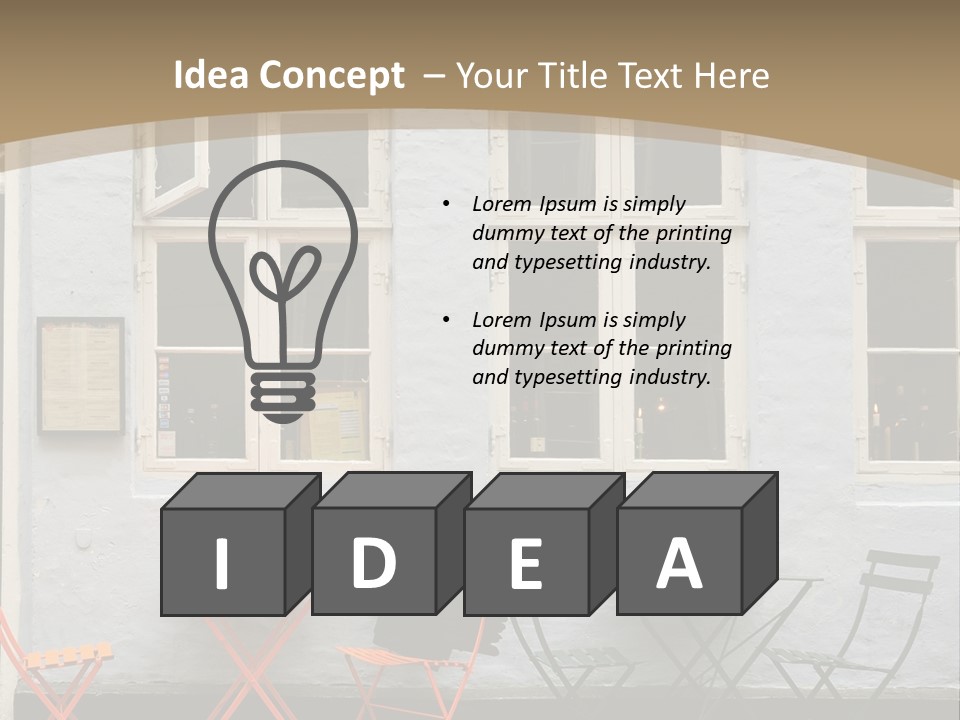 Glass Customers Person PowerPoint Template