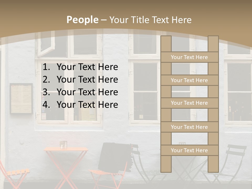 Glass Customers Person PowerPoint Template