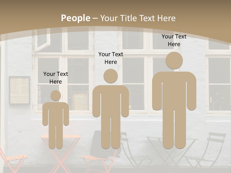 Glass Customers Person PowerPoint Template
