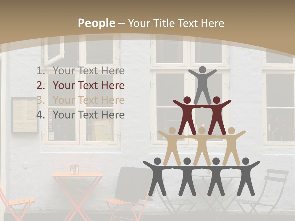 Glass Customers Person PowerPoint Template