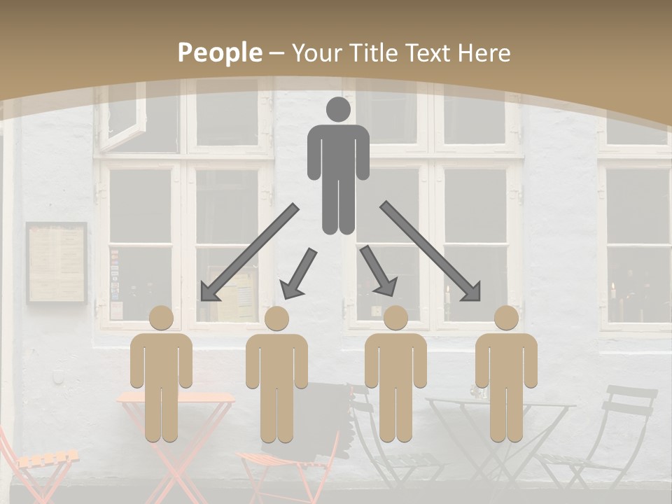 Glass Customers Person PowerPoint Template