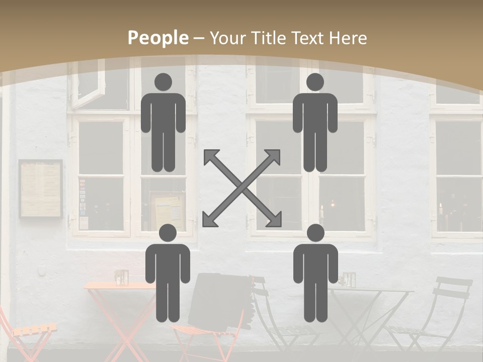 Glass Customers Person PowerPoint Template