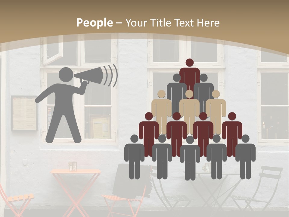 Glass Customers Person PowerPoint Template