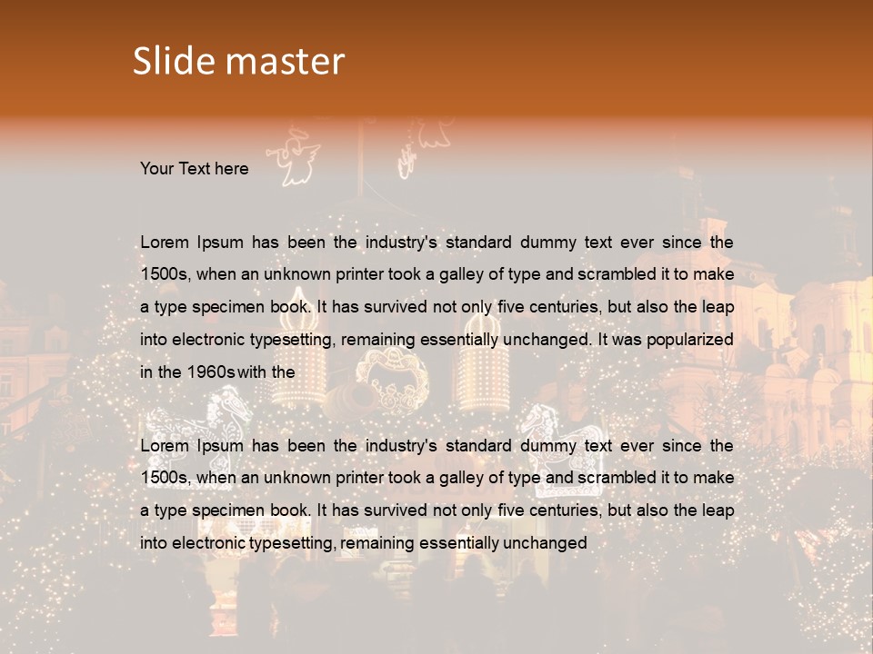 Tree Night Religion PowerPoint Template