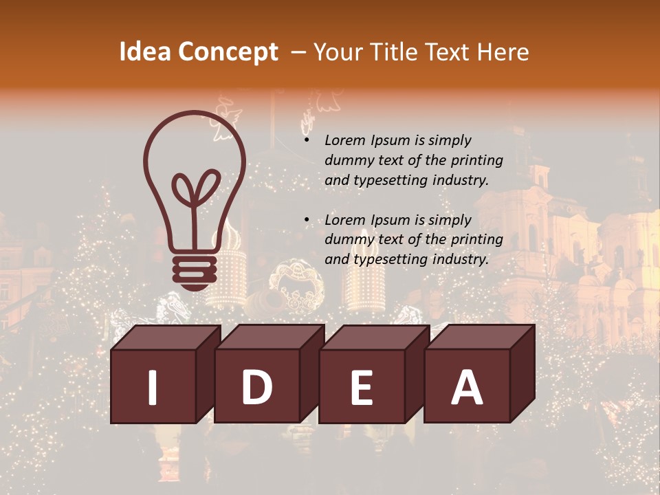 Tree Night Religion PowerPoint Template