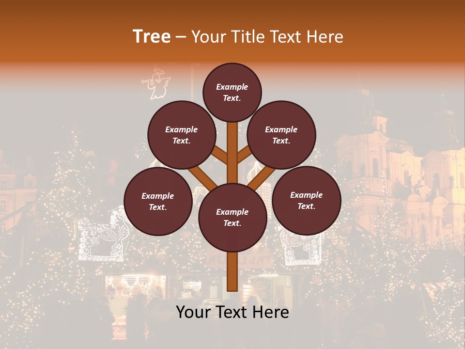 Tree Night Religion PowerPoint Template