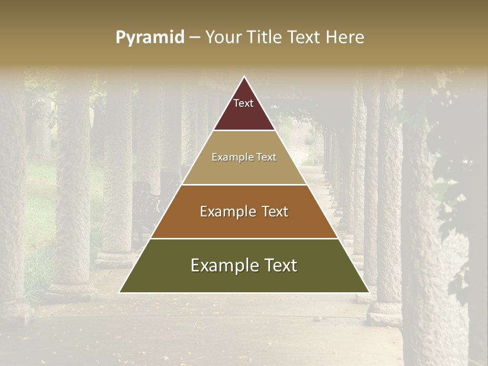 Walkway Chairs Wrought Iron PowerPoint Template