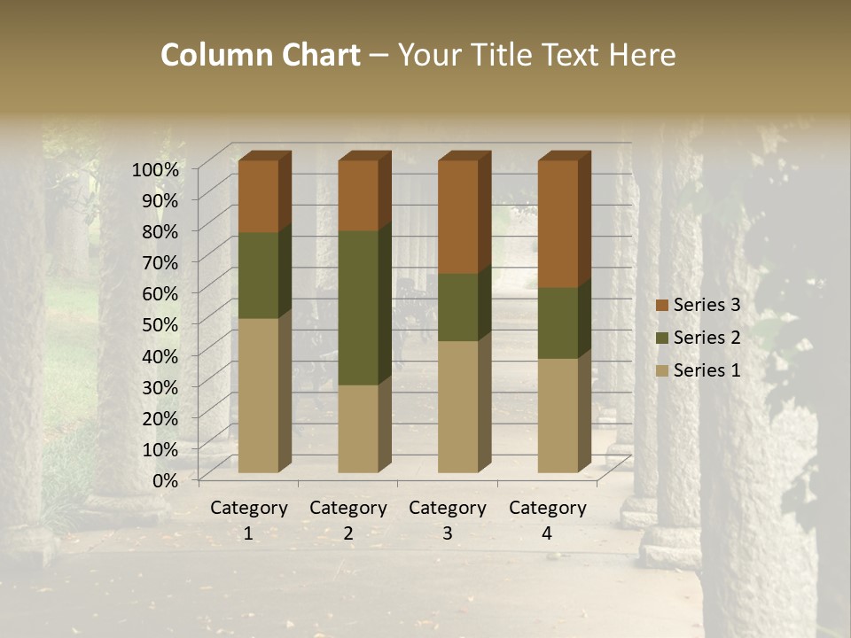 Walkway Chairs Wrought Iron PowerPoint Template