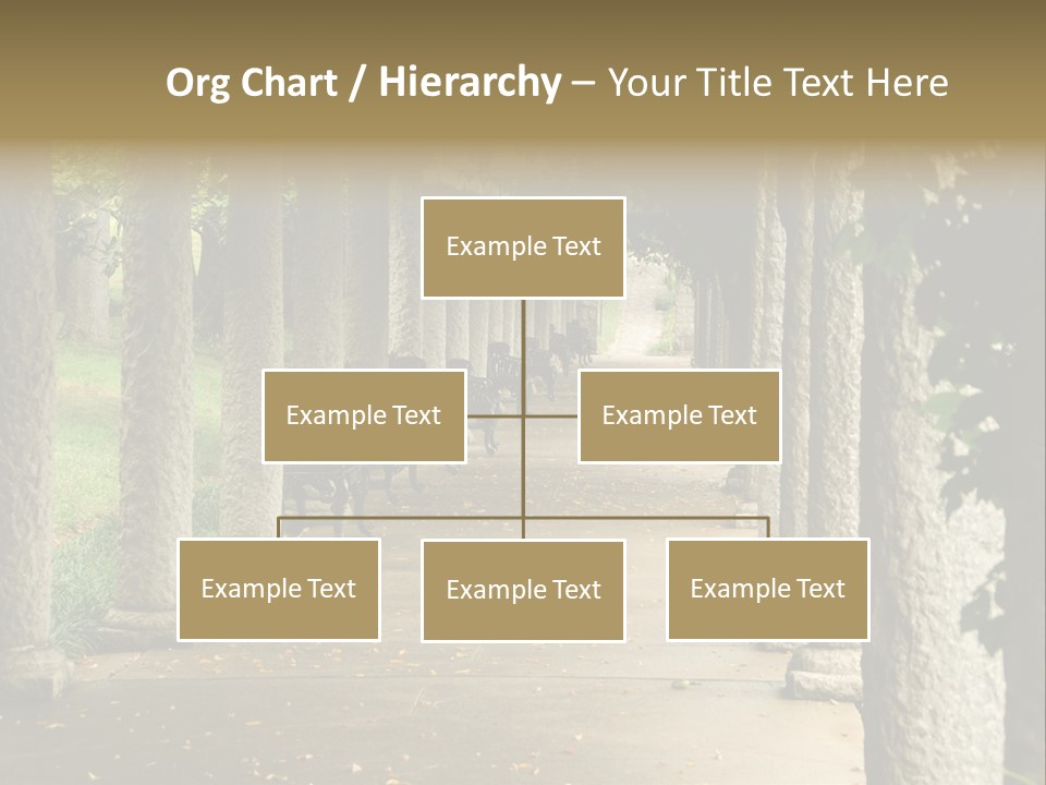 Walkway Chairs Wrought Iron PowerPoint Template