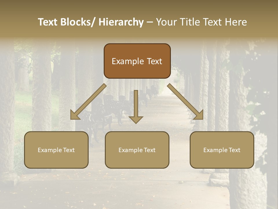 Walkway Chairs Wrought Iron PowerPoint Template