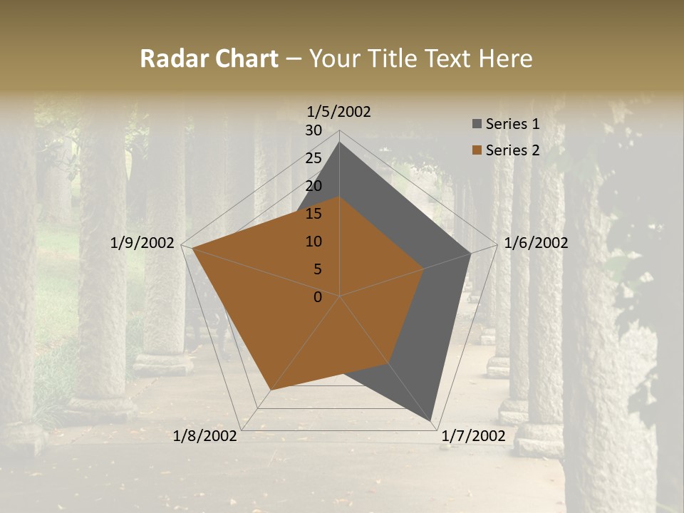 Walkway Chairs Wrought Iron PowerPoint Template