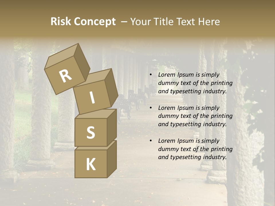 Walkway Chairs Wrought Iron PowerPoint Template