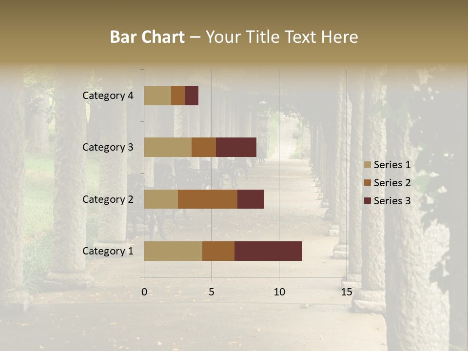 Walkway Chairs Wrought Iron PowerPoint Template