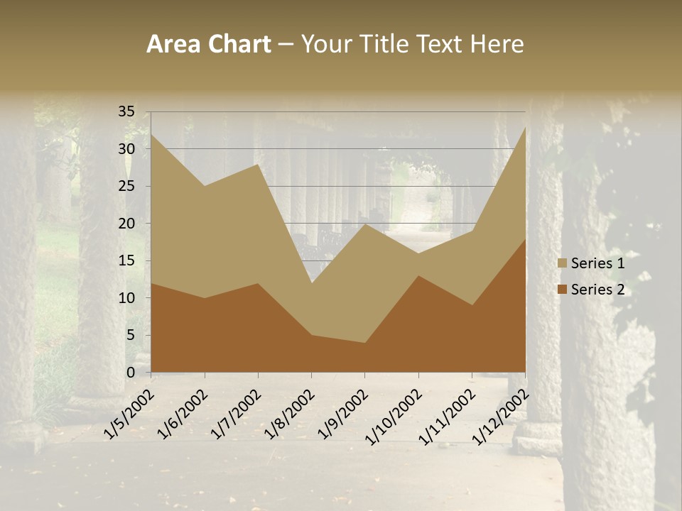 Walkway Chairs Wrought Iron PowerPoint Template