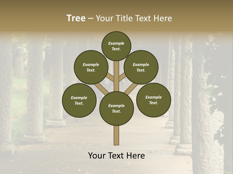 Walkway Chairs Wrought Iron PowerPoint Template