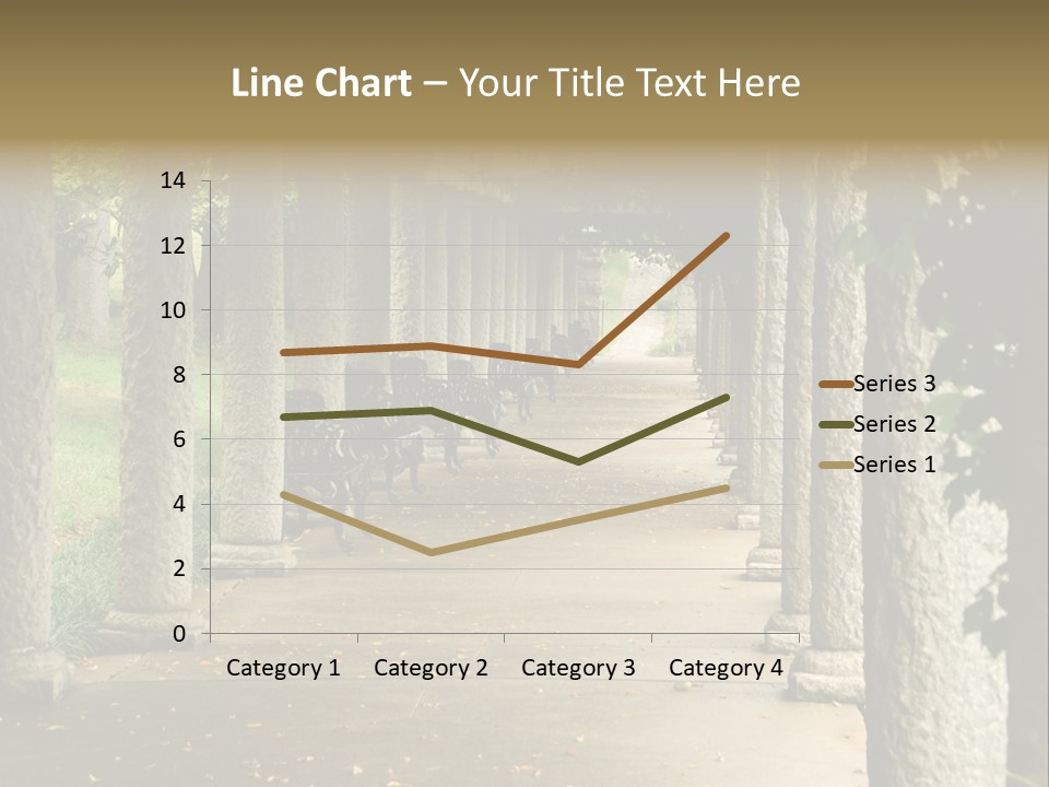 Walkway Chairs Wrought Iron PowerPoint Template