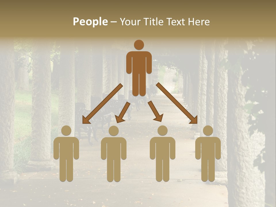 Walkway Chairs Wrought Iron PowerPoint Template