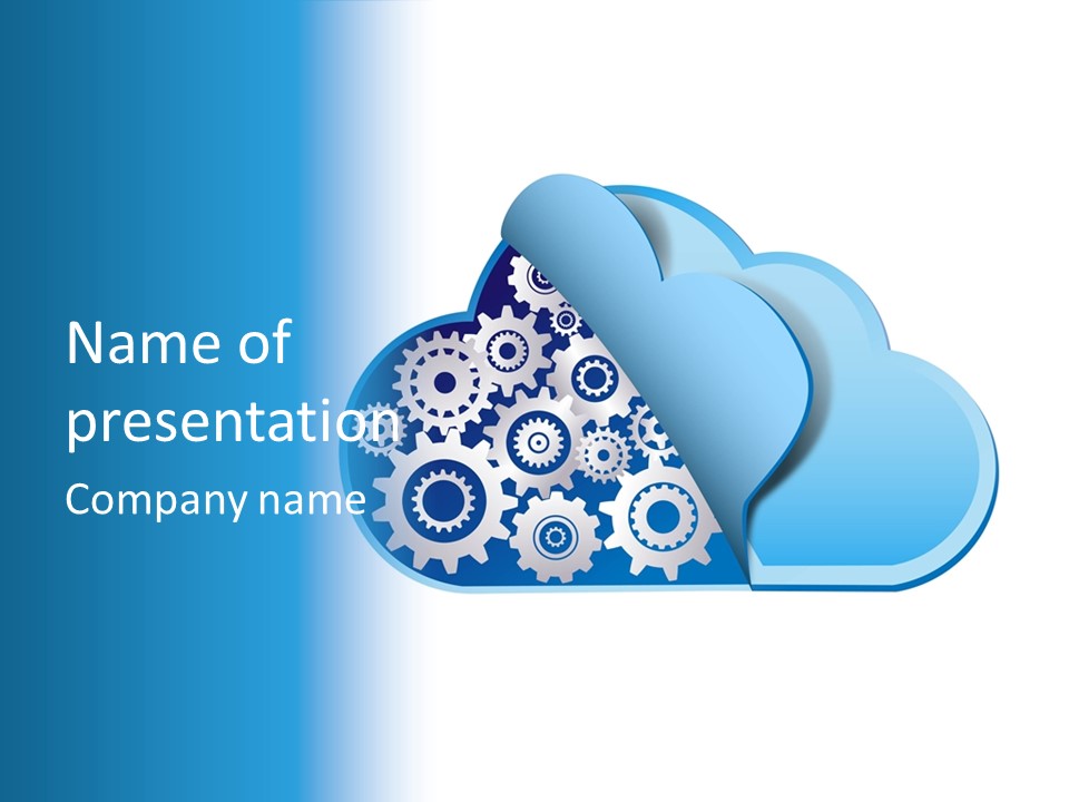 Setting Security Cloud PowerPoint Template