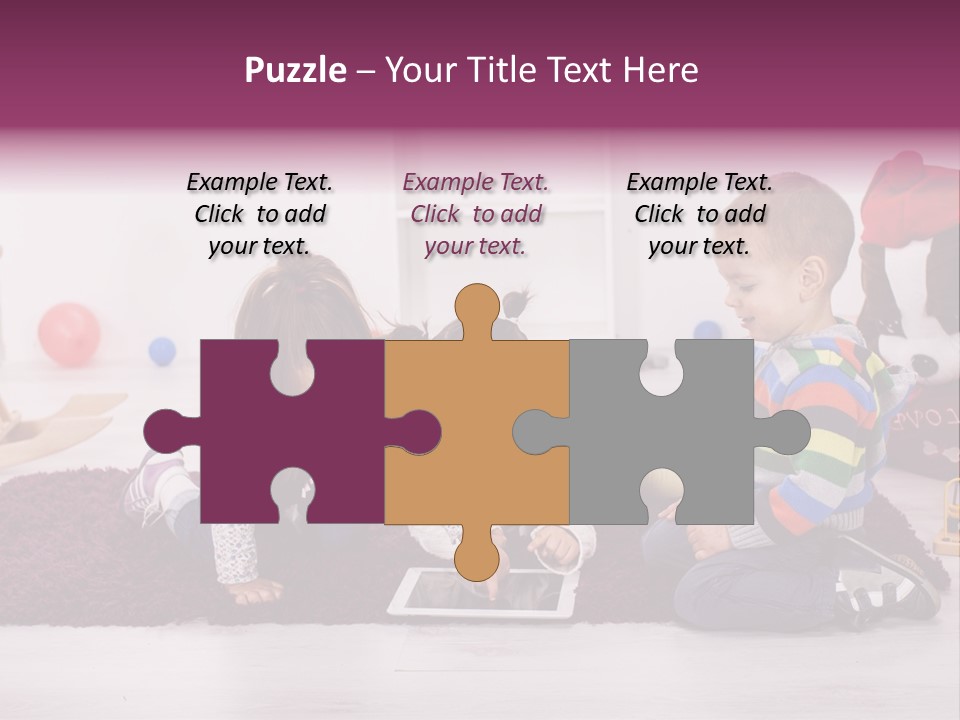 Tablet Talk Daycare PowerPoint Template