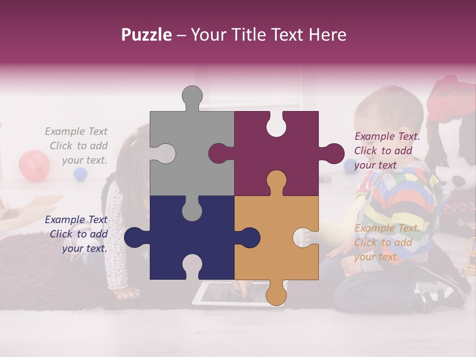 Tablet Talk Daycare PowerPoint Template