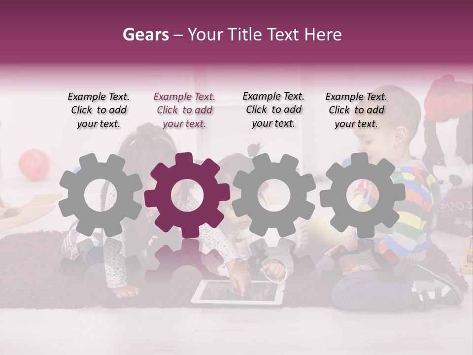 Tablet Talk Daycare PowerPoint Template