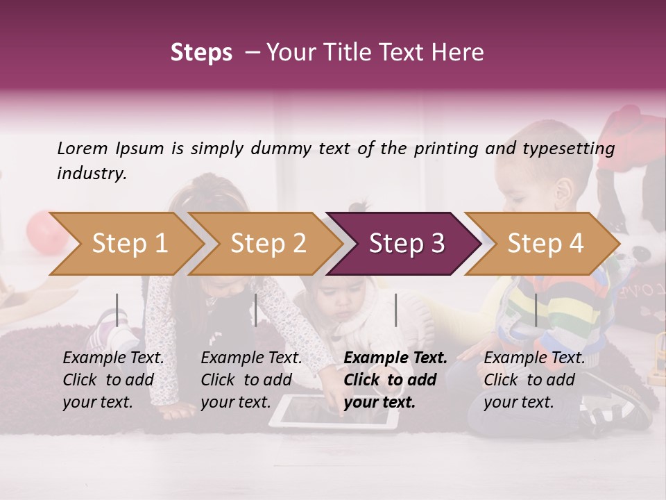 Tablet Talk Daycare PowerPoint Template