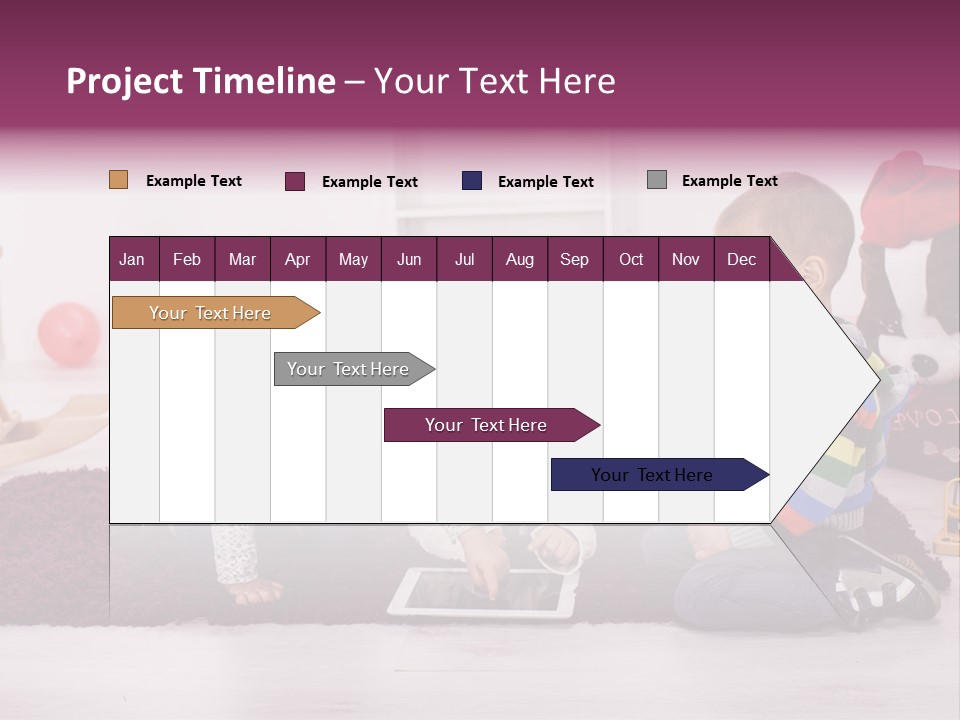 Tablet Talk Daycare PowerPoint Template