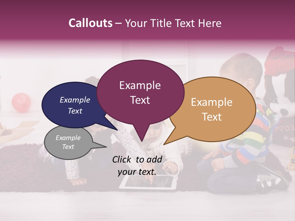 Tablet Talk Daycare PowerPoint Template