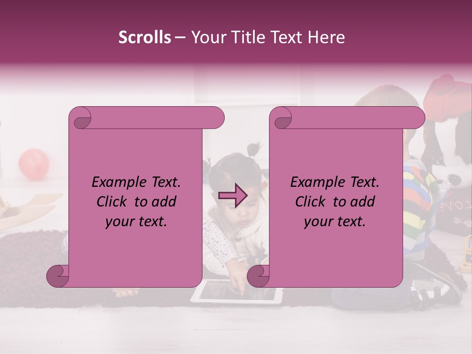 Tablet Talk Daycare PowerPoint Template