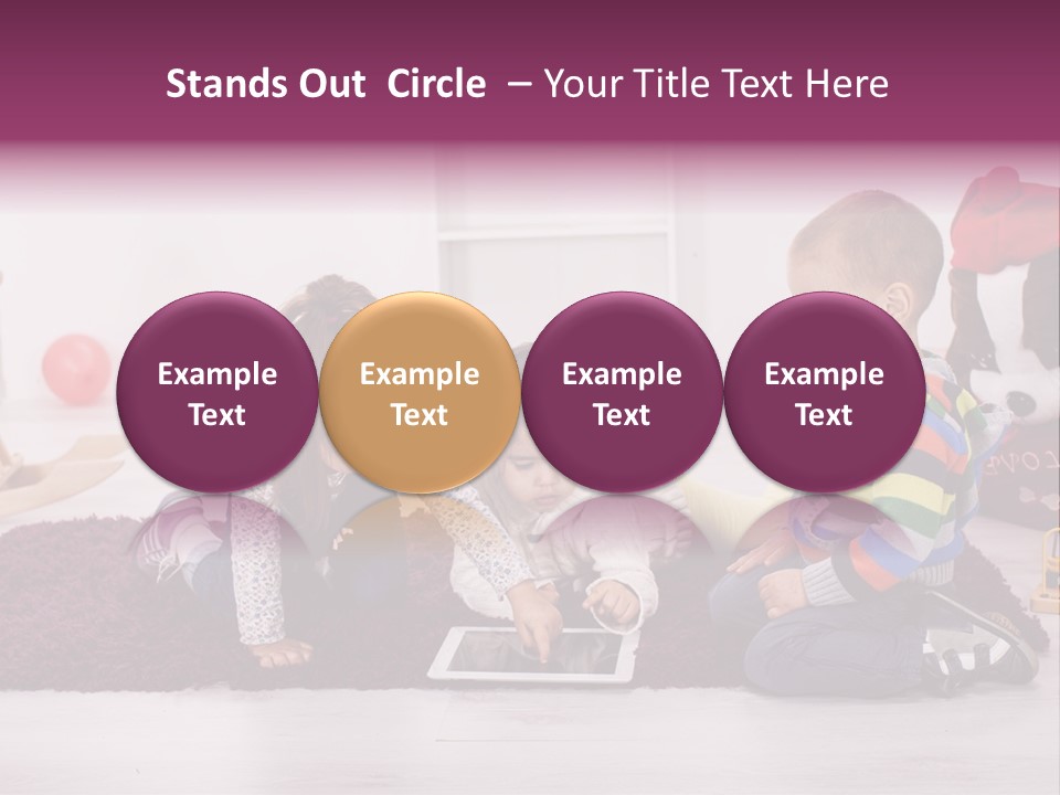 Tablet Talk Daycare PowerPoint Template