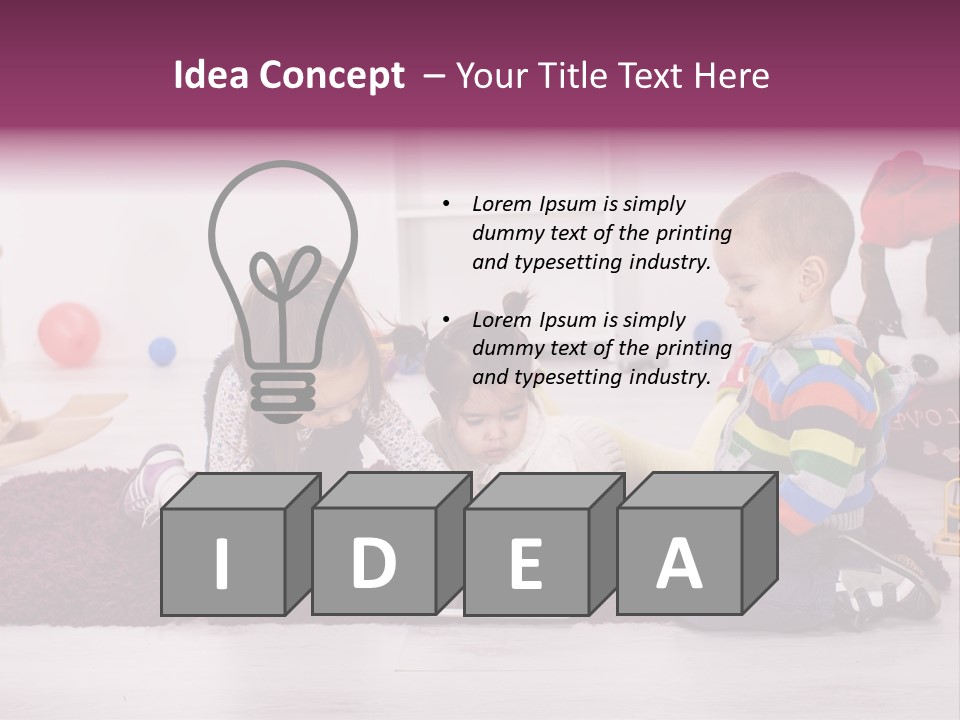 Tablet Talk Daycare PowerPoint Template