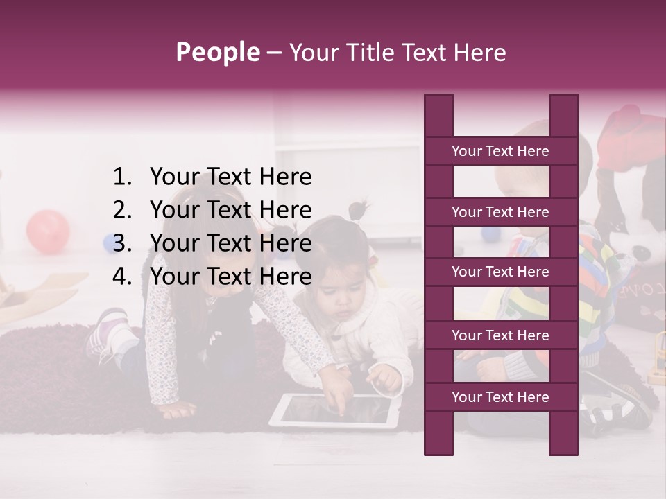 Tablet Talk Daycare PowerPoint Template