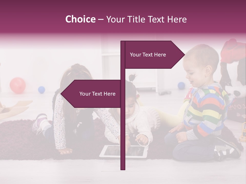 Tablet Talk Daycare PowerPoint Template
