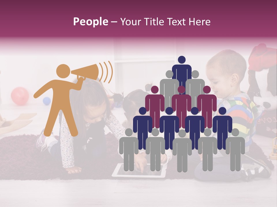 Tablet Talk Daycare PowerPoint Template